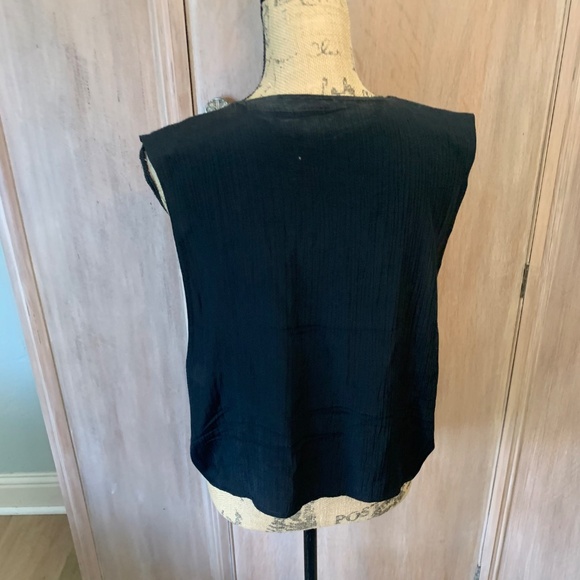 Vintage 90’s Retro floral tapestry vest Blazer suit Vest button front 90210 - Picture 10 of 11